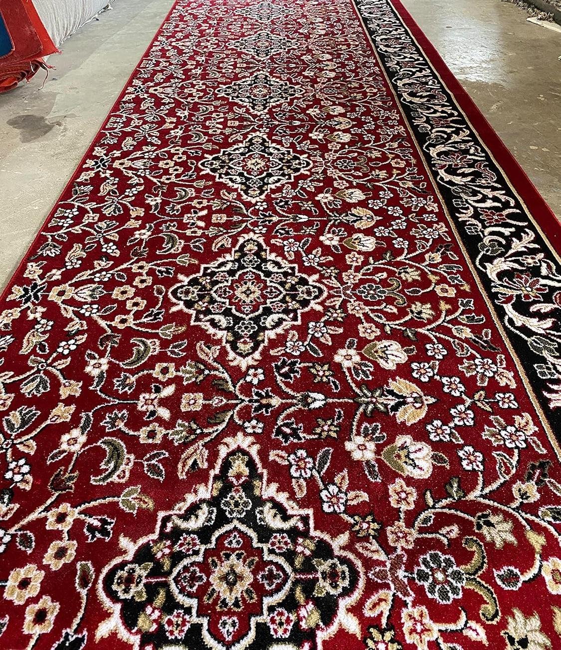 Maroon Turkish Janamaz Roll – Imported Masjid Carpet | 15mm Ultra Soft & Luxurious Mosque Prayer Mat