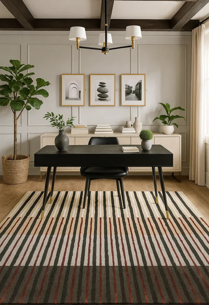 MultiColor  Hand-Tufted 100% New Zealand Wool Rug