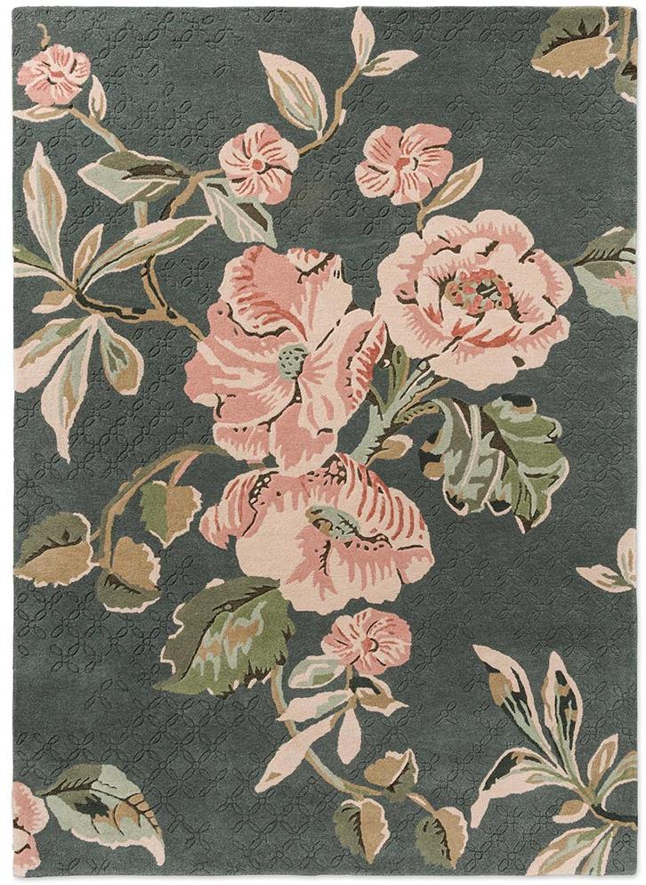 Botanical Bloom Foliage Hand-Tufted Rug