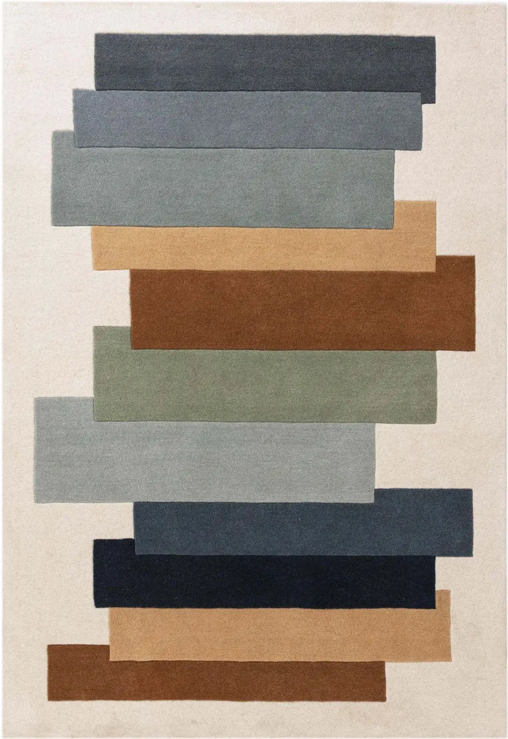 MultiColor Hand-Tufted 100% New Zealand Wool Rug