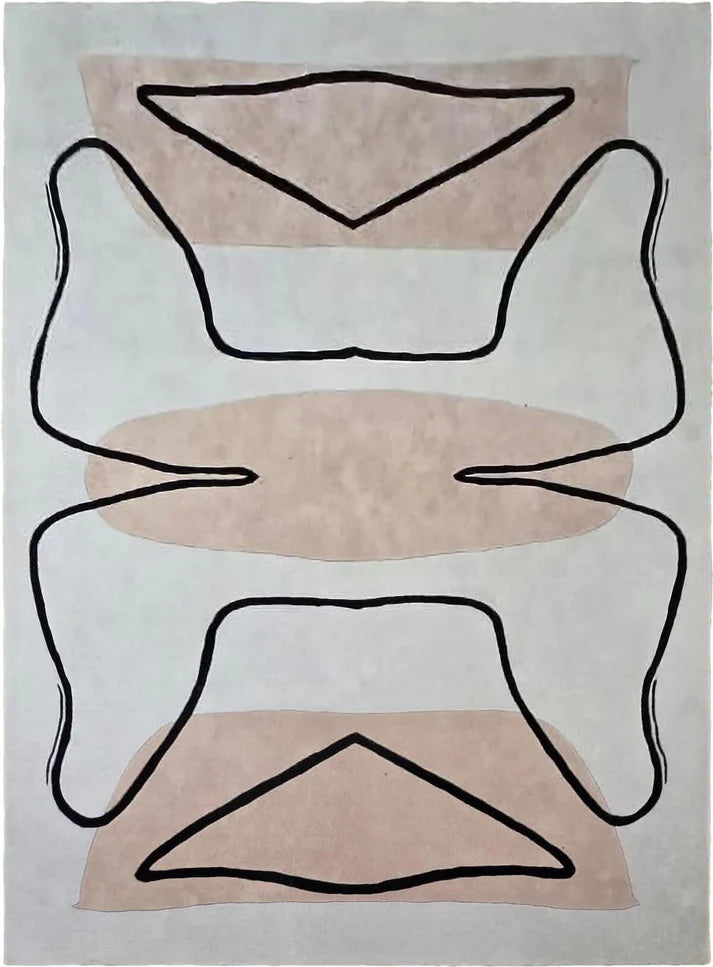 Beige ColorHand-Tufted 100% New Zealand Wool Rug