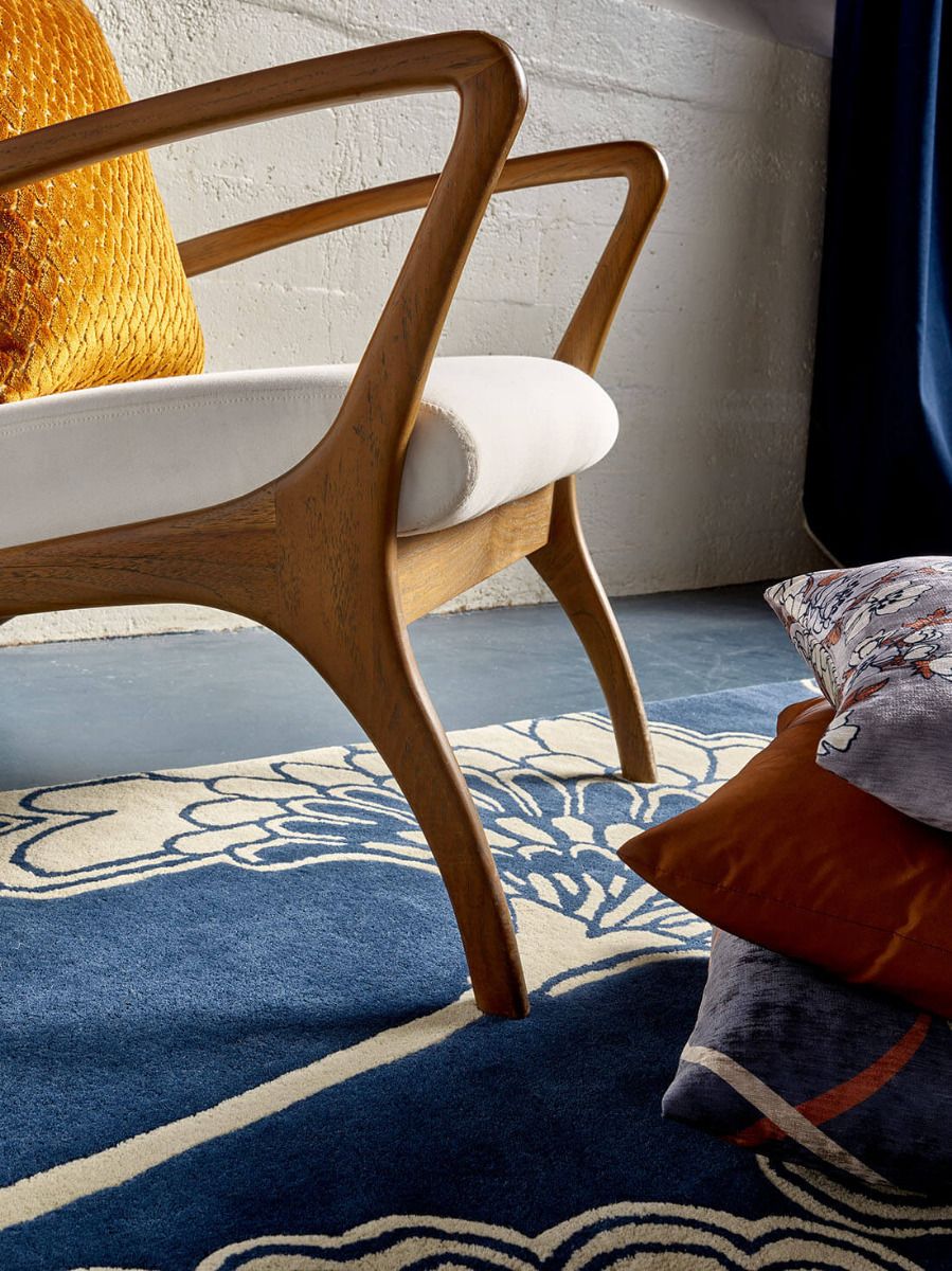 Blossom Path Foliage Hand-Tufted Rug