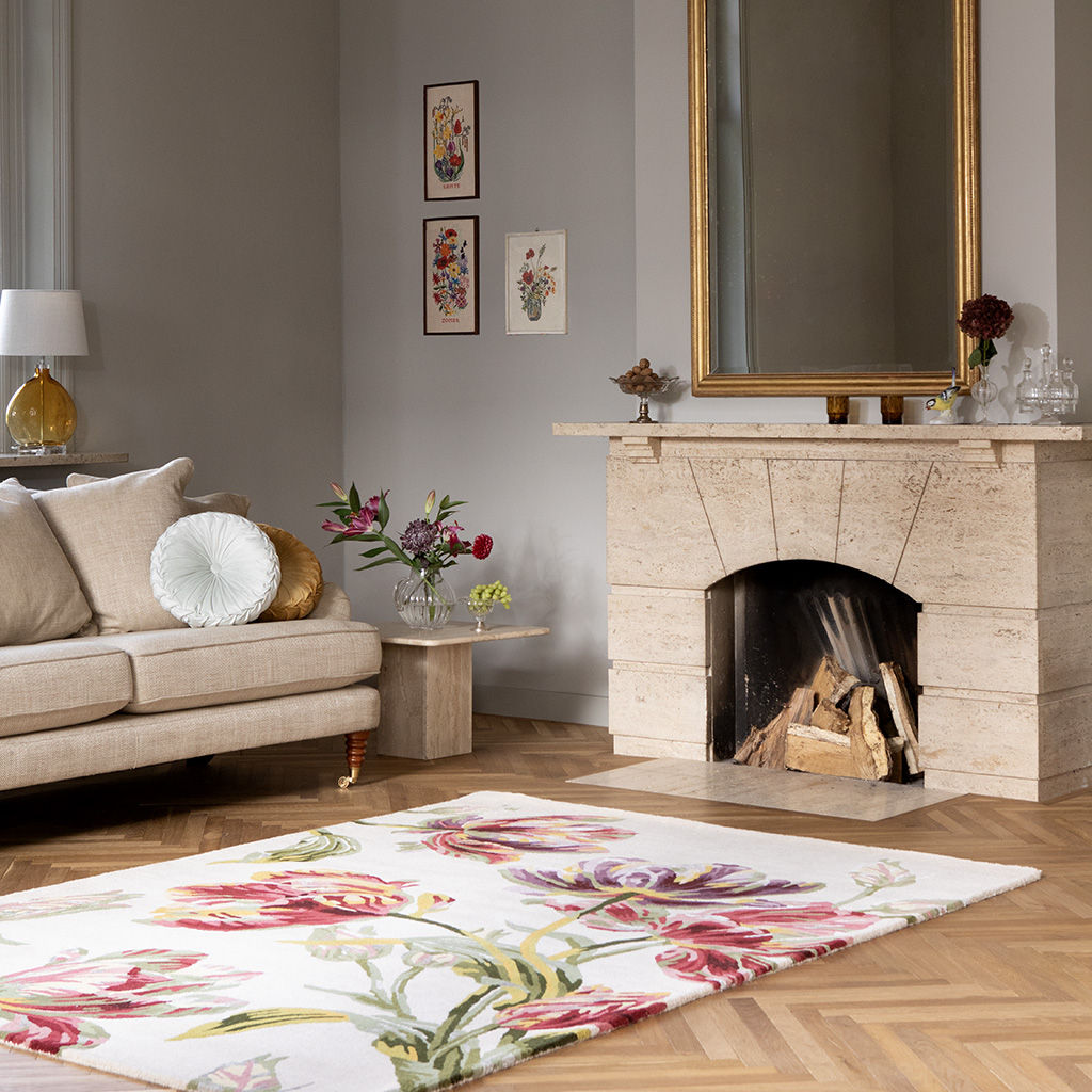 Bloom Aura Foliage Hand-Tufted Rug