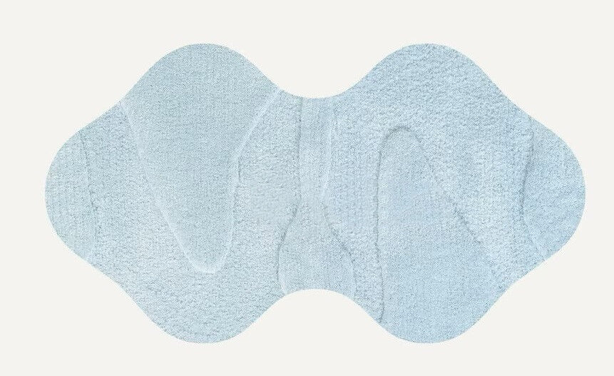 Light Blue Color Hand-Tufted Irregular Rug