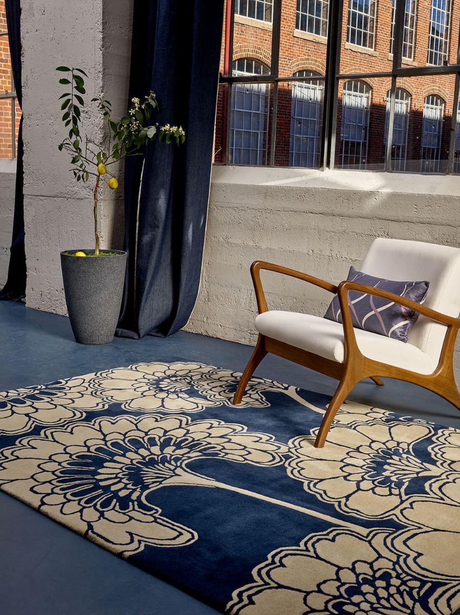 Blossom Path Foliage Hand-Tufted Rug