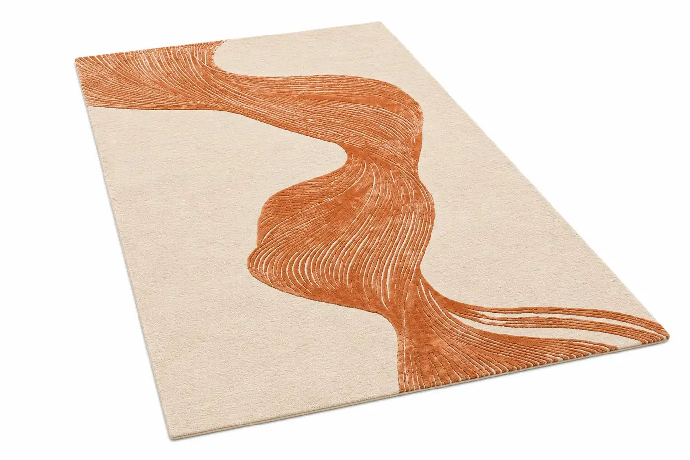 Durable Viscose & Wool Hand-tufted Carpet & Rug