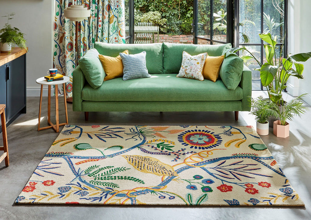 Woodland Whisper Foliage Hand-Tufted Rug