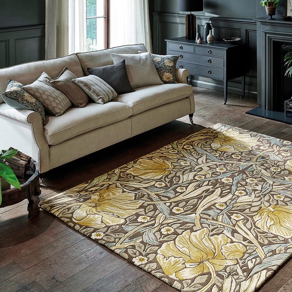 Artistic Leafline Foliage Hand-Tufted Rug