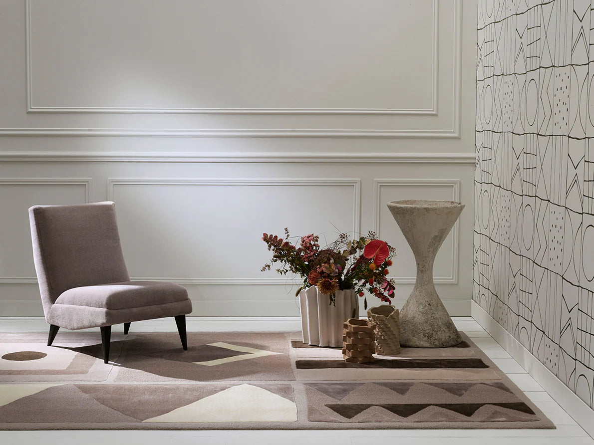 Organic Hand-Tufted Wool & Silk Carpet & Rug