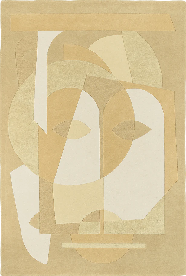 Sculpture Yellow Wool Hand-tufted Carpet & Rug