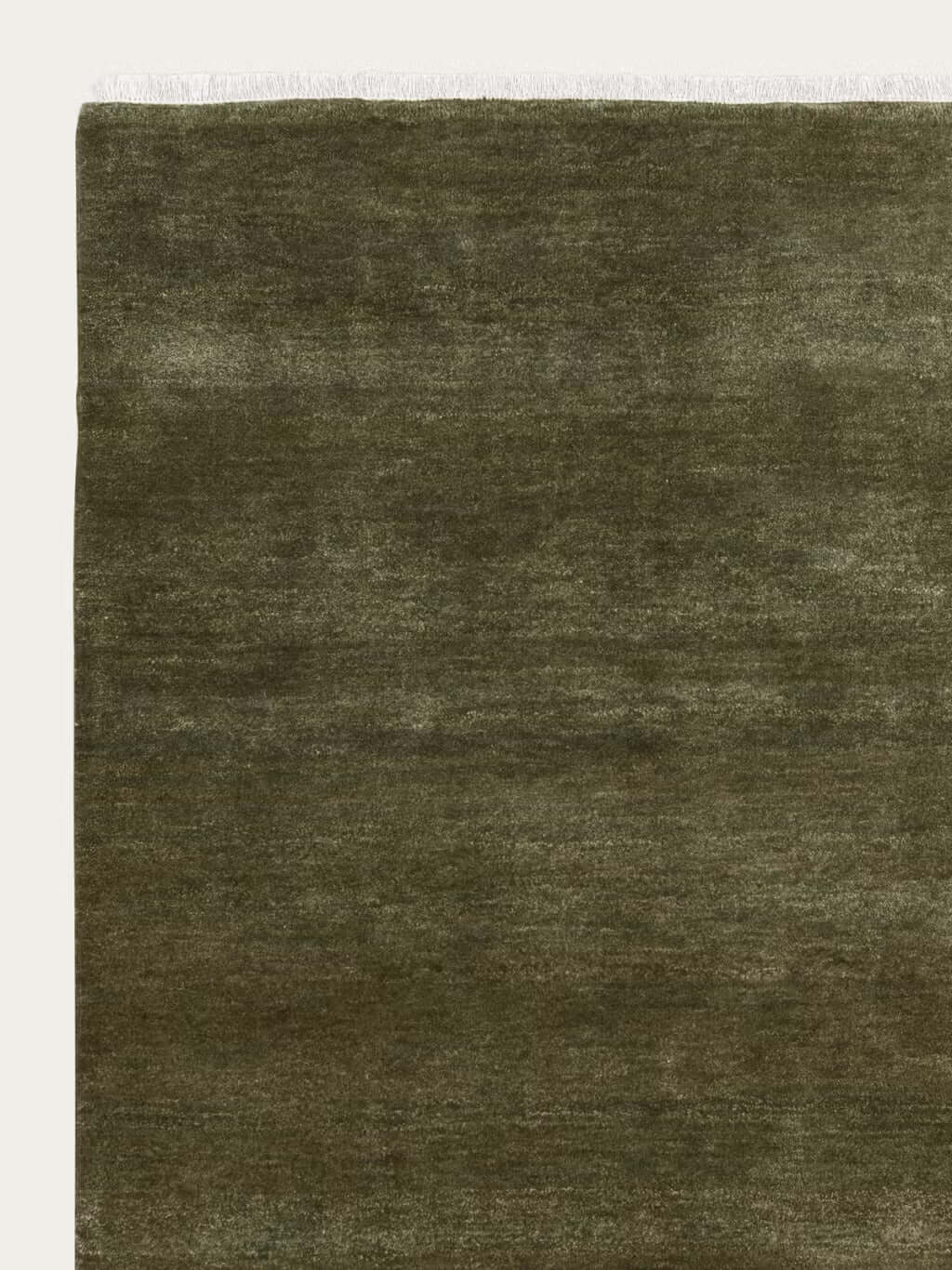 Army Green Hand-Tufted Wool Carpet & Rug