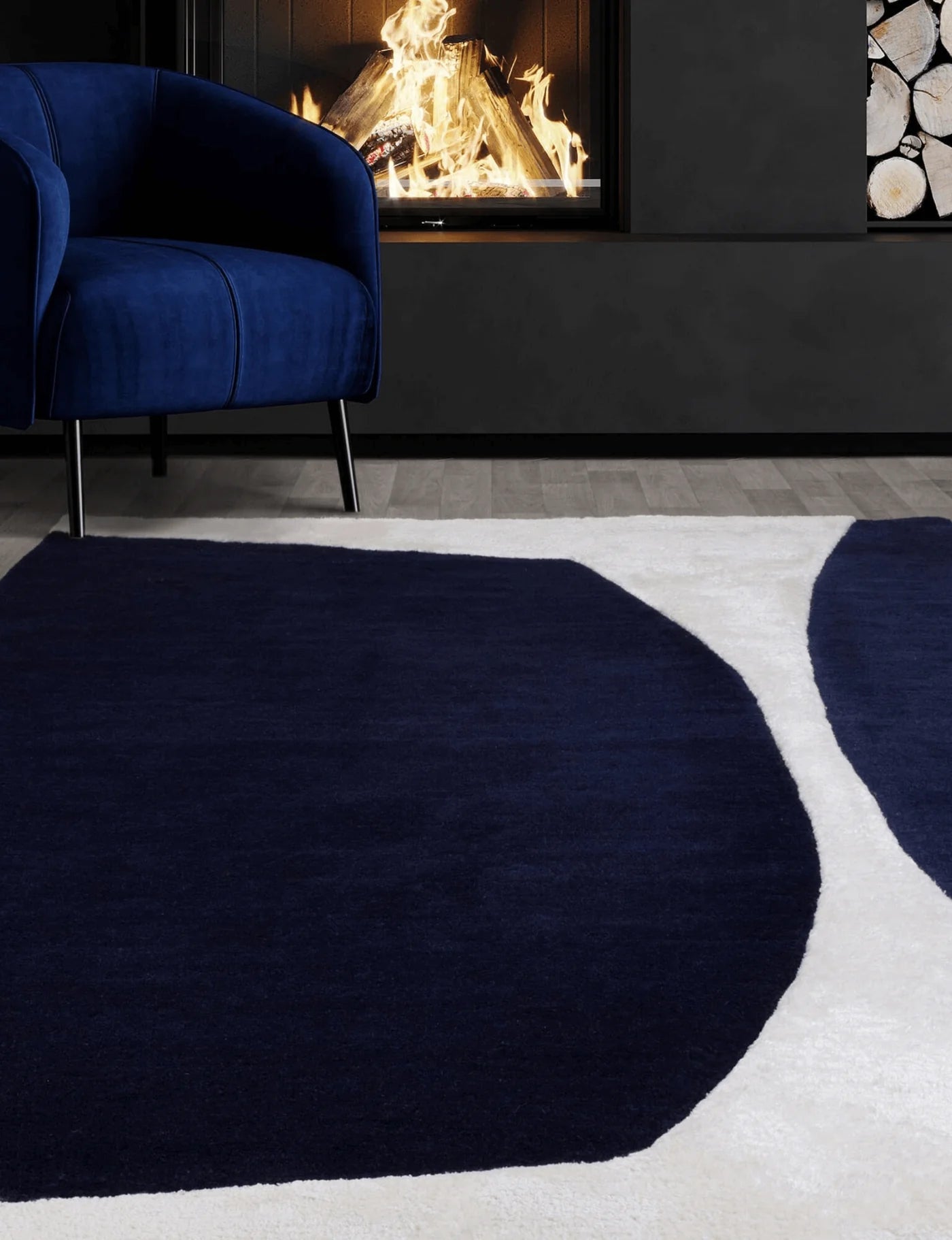 Sapphire Wool Hand-tufted Carpet & Rug