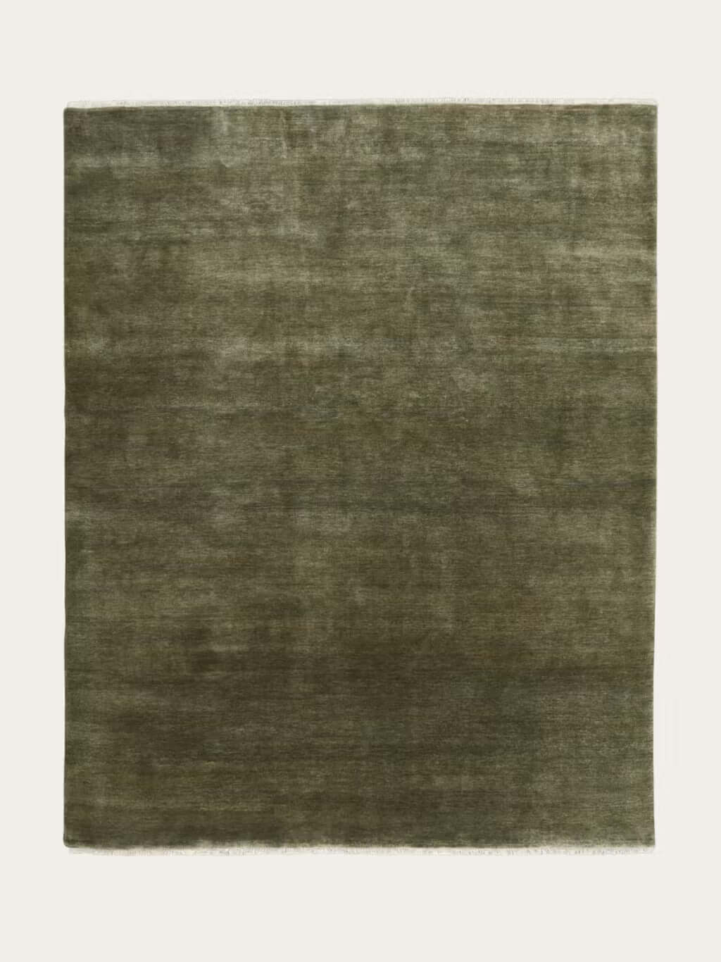 Army Green Hand-Tufted Wool Carpet & Rug