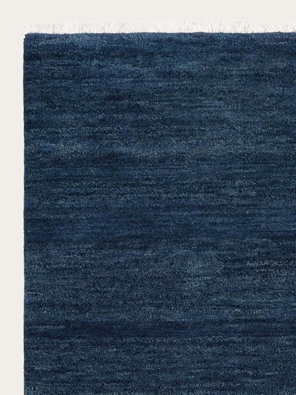 Navy Blue Hand-Tufted Wool Carpet & Rug