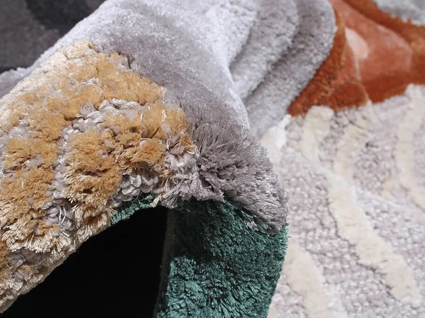 Velvety Soft Viscose & Wool Carpet & Rug