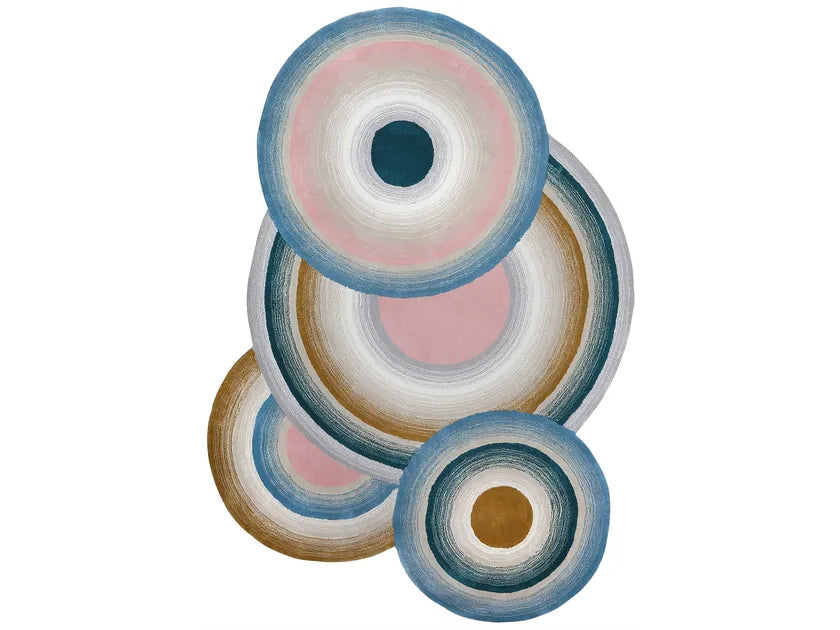 Watercolor Wash Viscose & Wool Carpet & Rug