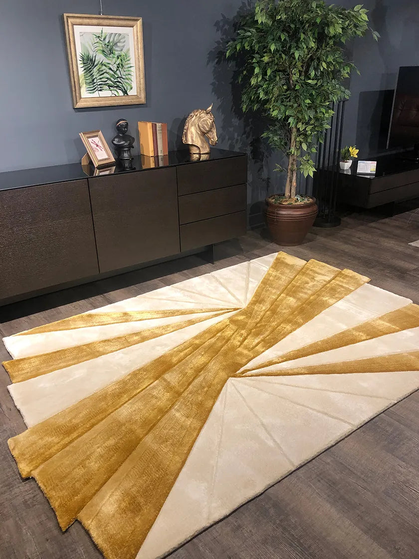 Dense Weave Viscose & Wool Carpet & Rug