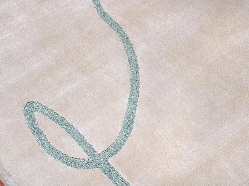 Desert Sand Viscose & Wool Carpet & Rug