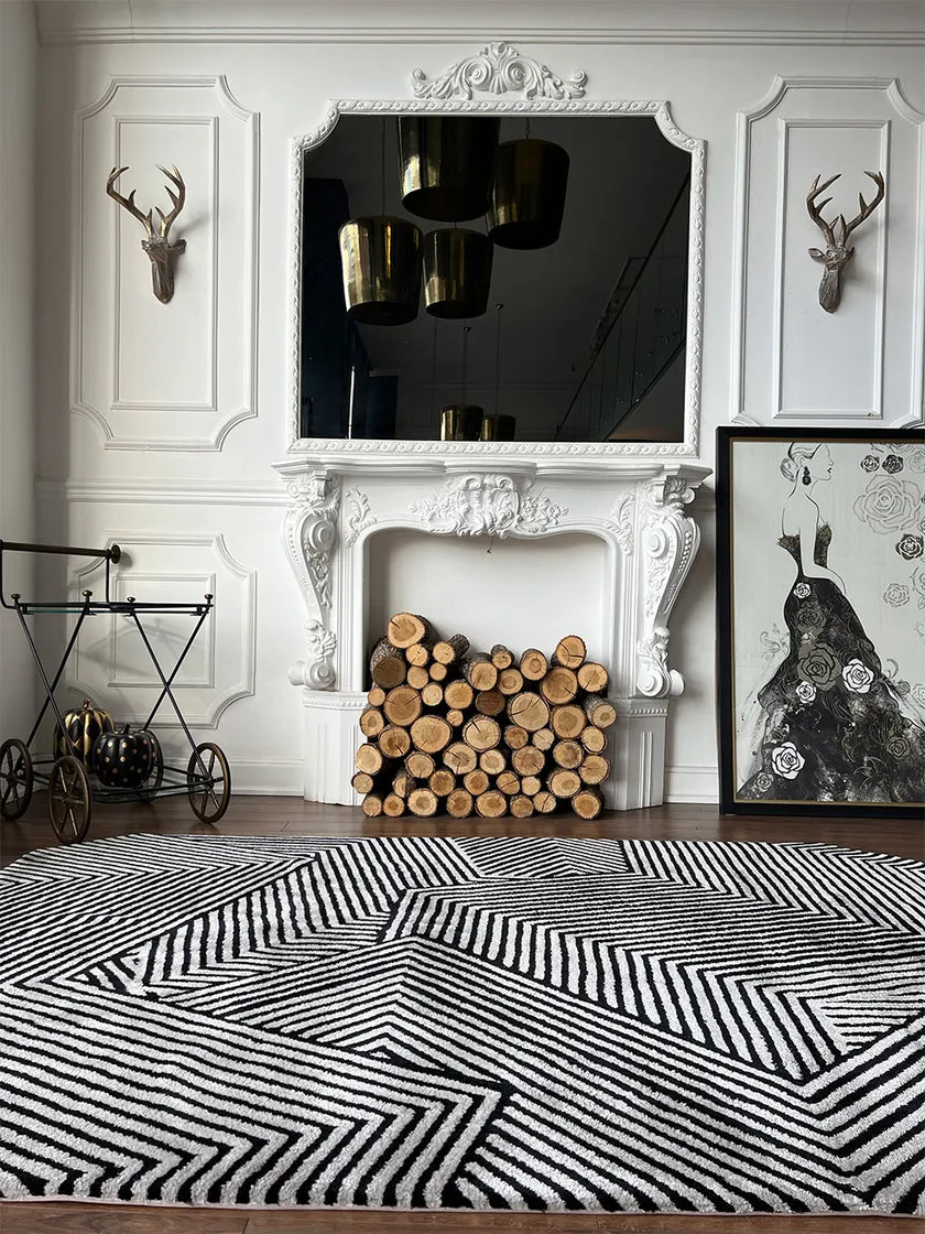 Angora Fluff Viscose & Wool Carpet & Rug