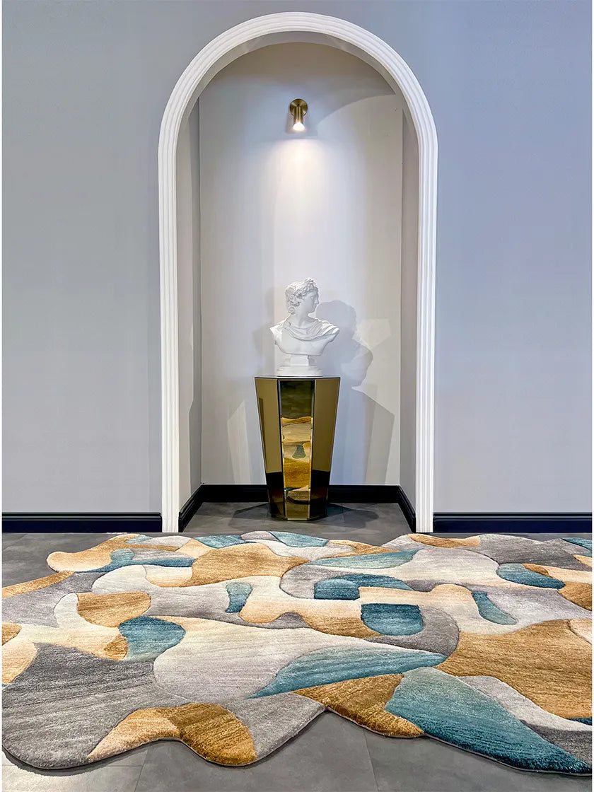 Lustrous Sheen Viscose & Wool Carpet & Rug