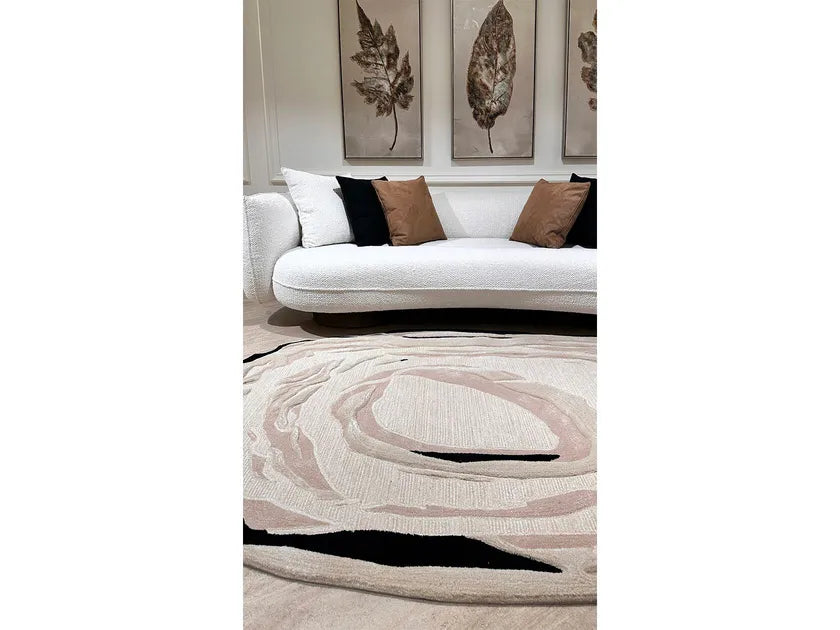 Freeform Mosaic Viscose & Wool Carpet & Rug