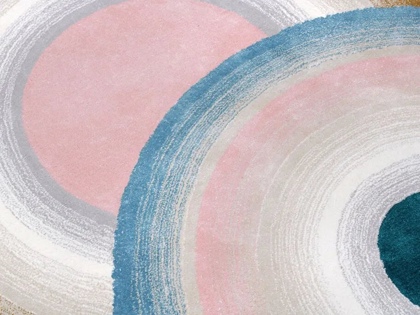 Watercolor Wash Viscose & Wool Carpet & Rug
