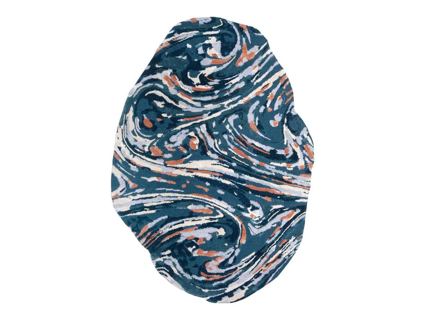 Organic Splatter Viscose & Wool Carpet & Rug