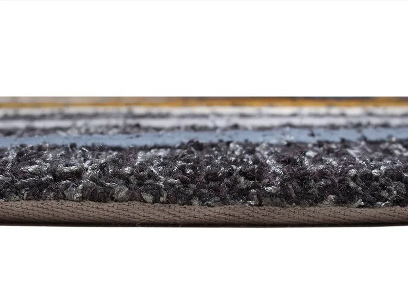 Asymmetric Wave Viscose & Wool Carpet & Rug