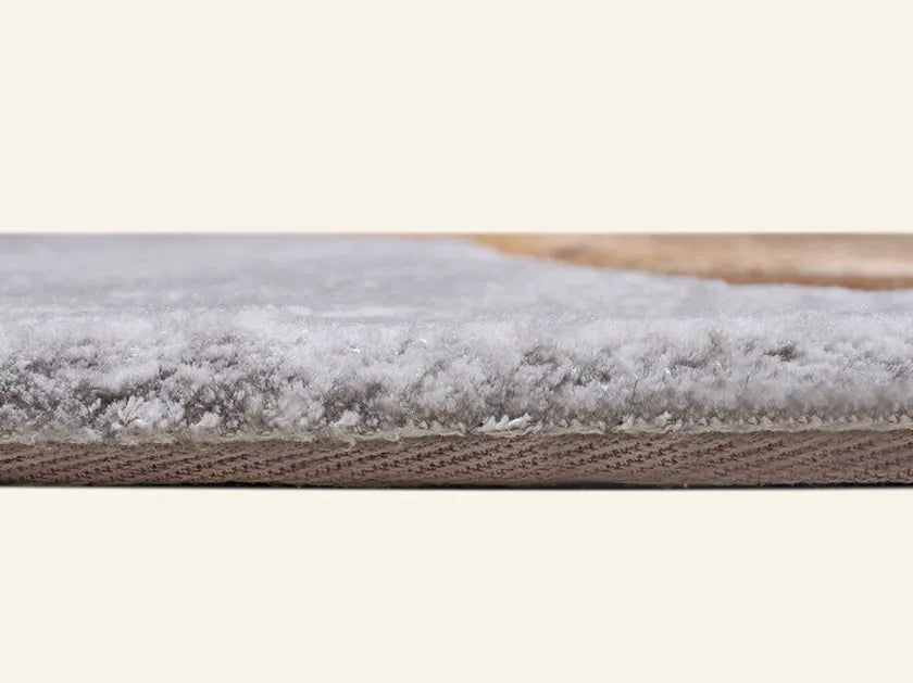 Brushstroke Viscose & Wool Carpet & Rug