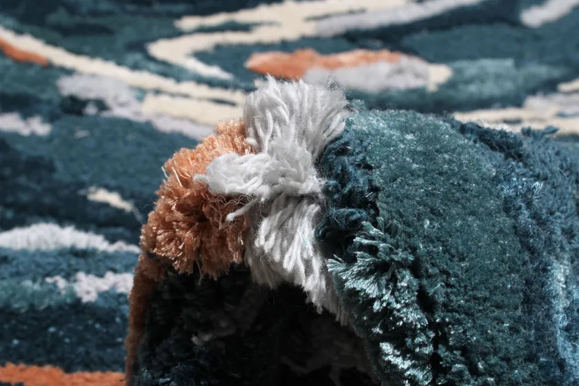 Organic Splatter Viscose & Wool Carpet & Rug