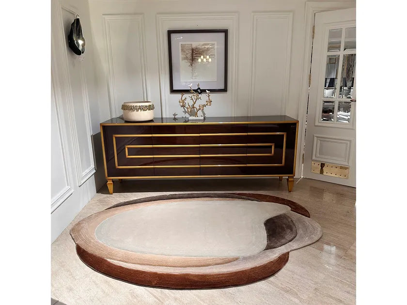 Midnight Viscose & Wool Carpet & Rug