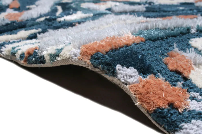 Organic Splatter Viscose & Wool Carpet & Rug