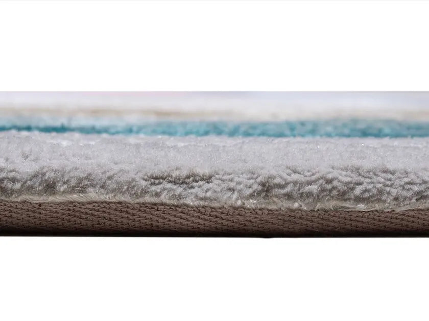 Watercolor Wash Viscose & Wool Carpet & Rug
