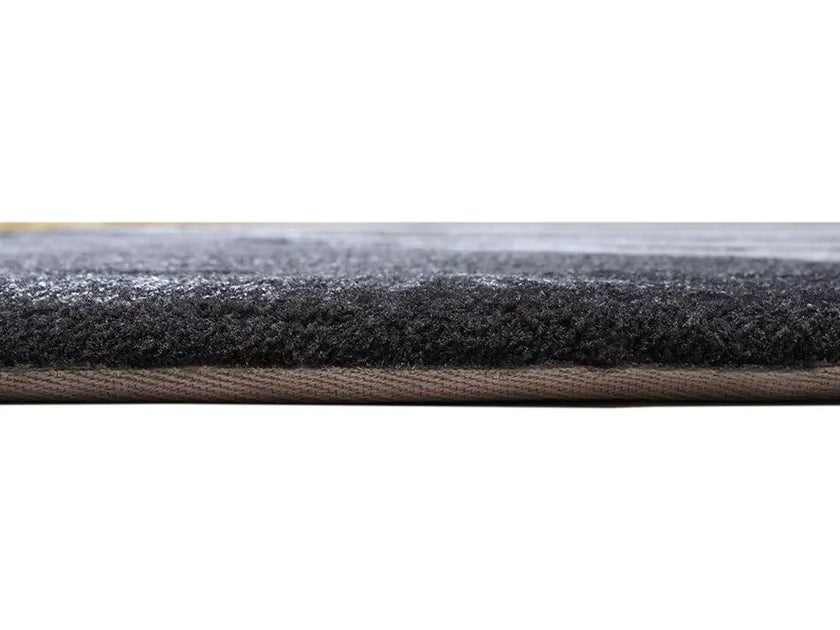Distressed Vintage Viscose & Wool Carpet & Rug