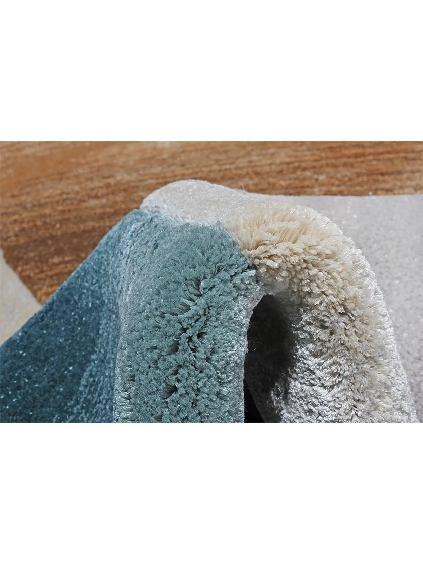 Glossy Finish Viscose & Wool Carpet & Rug