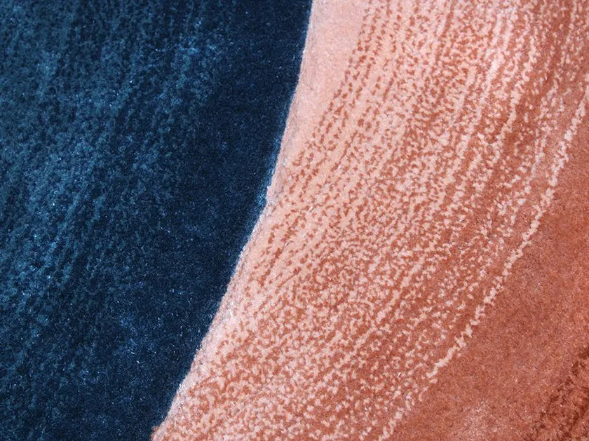 Tribal Patch Viscose & Wool Carpet & Rug