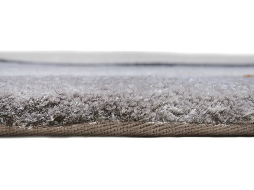Golden Amber Viscose & Wool Carpet & Rug
