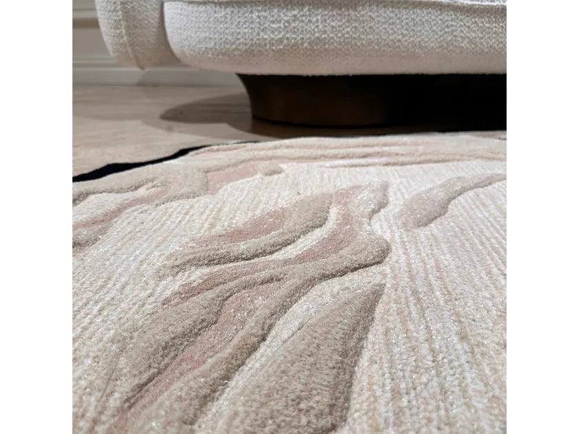 Freeform Mosaic Viscose & Wool Carpet & Rug