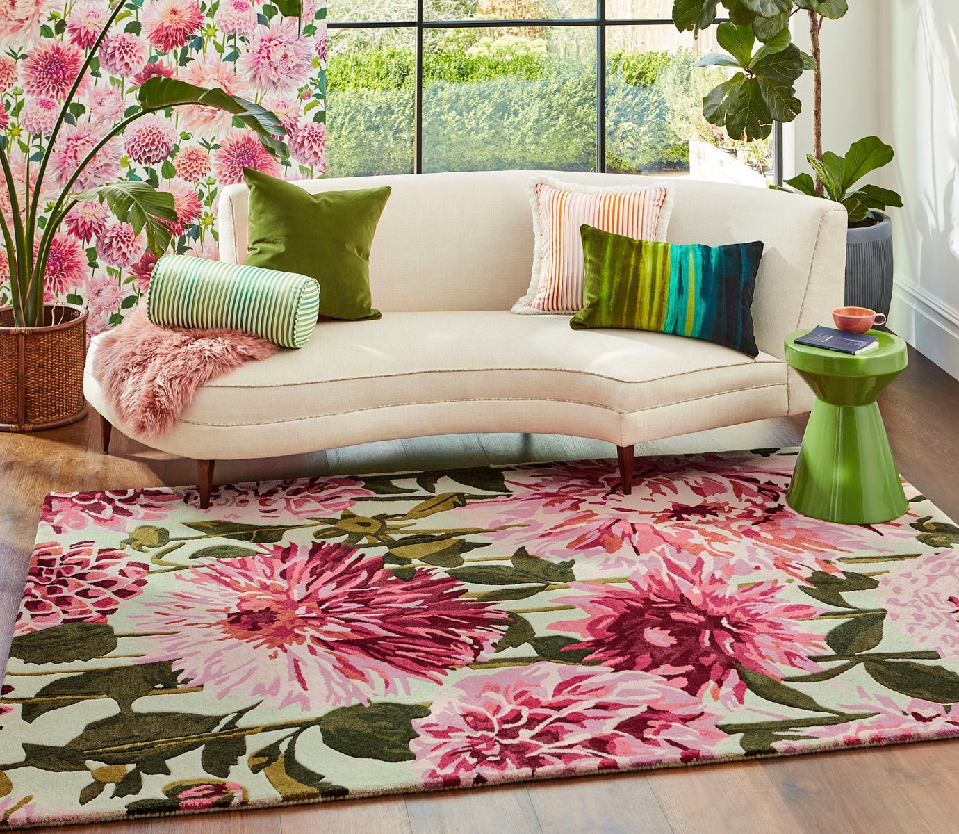 Soft Botanica Foliage Hand-Tufted Rug