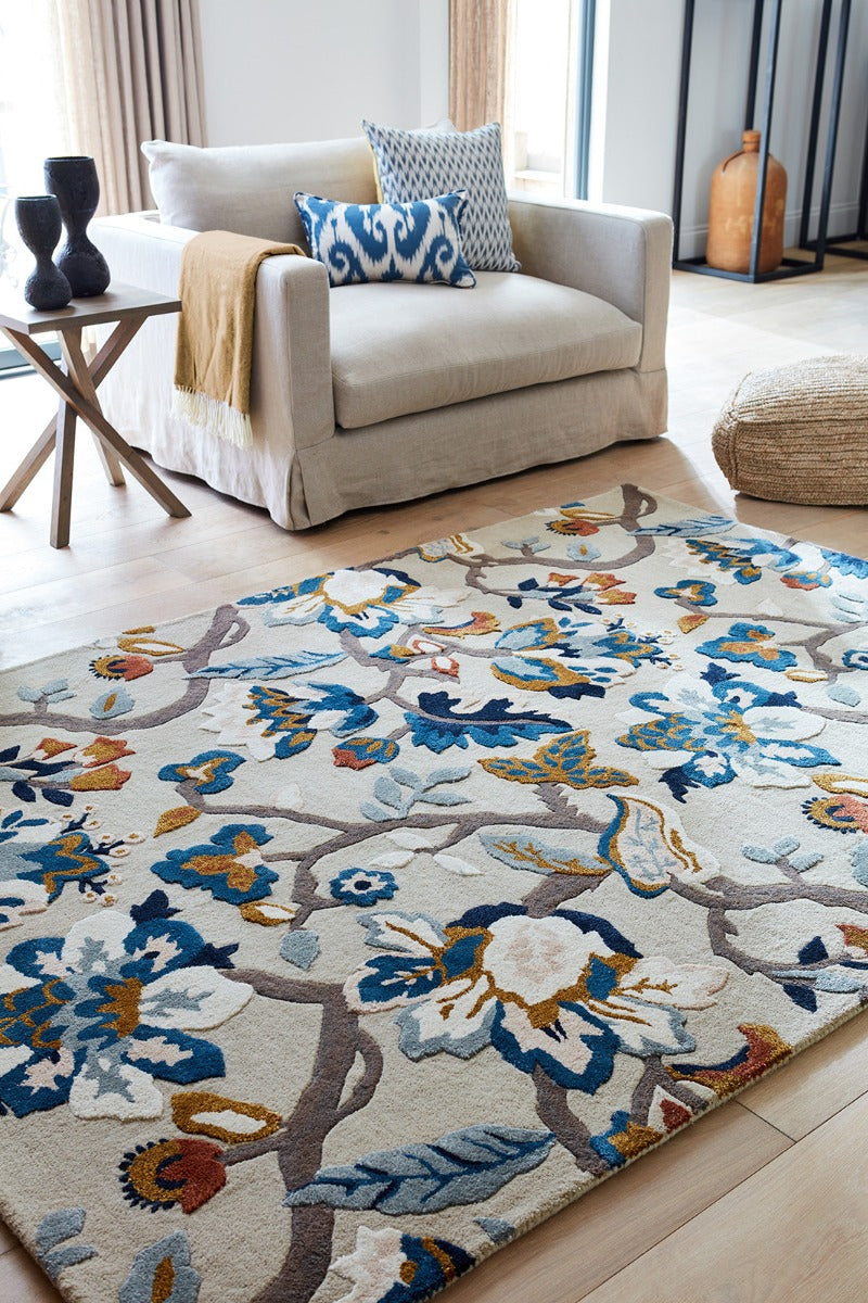 Mughal Garden Foliage Hand-Tufted Rug